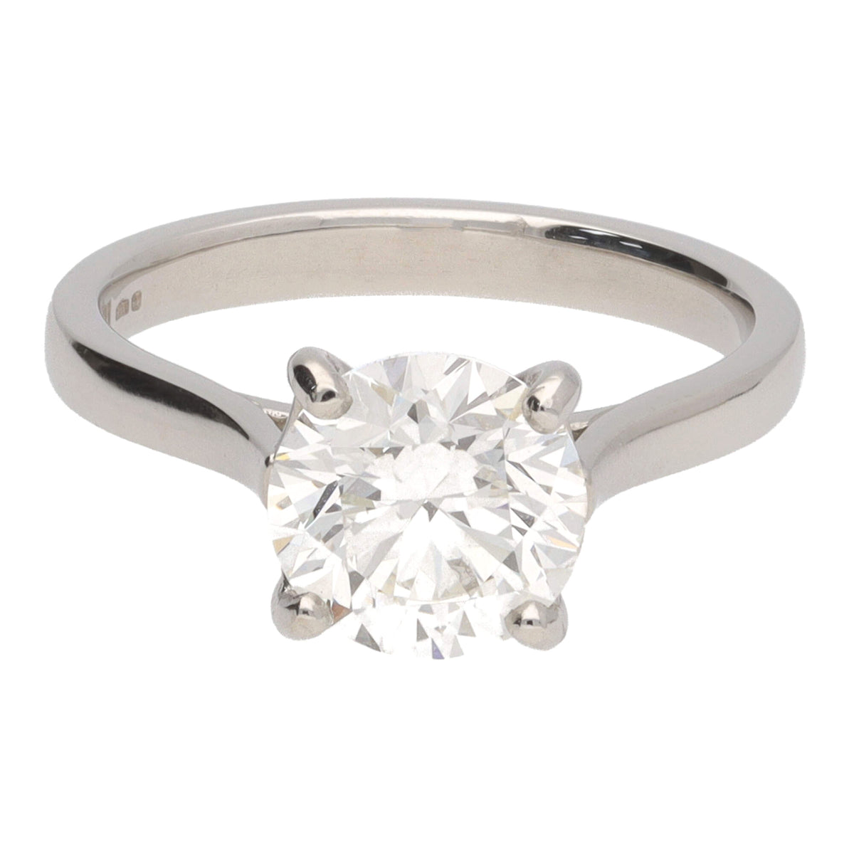 Diamond 2.01ct G SI1 Platinum Single Stone Ring - Michael Jones Jeweller