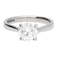 Diamond 1.51ct E SI1 Platinum Single Stone Ring - Michael Jones Jeweller
