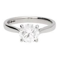 Diamond 1.51ct E SI1 Platinum Single Stone Ring - Michael Jones Jeweller
