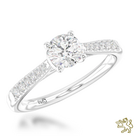 Skye Classic Round Solitaire 0.70ct E SI1 Diamond Platinum Ring