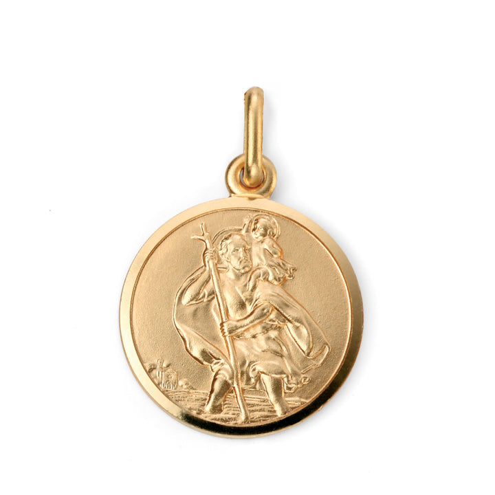 St Christopher 9ct Yellow Gold Pendant