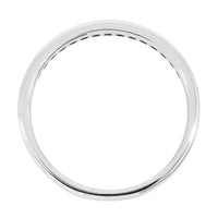 Sapphire and Diamond 18ct White Gold Channel Set Half Eternity Ring - Michael Jones Jeweller