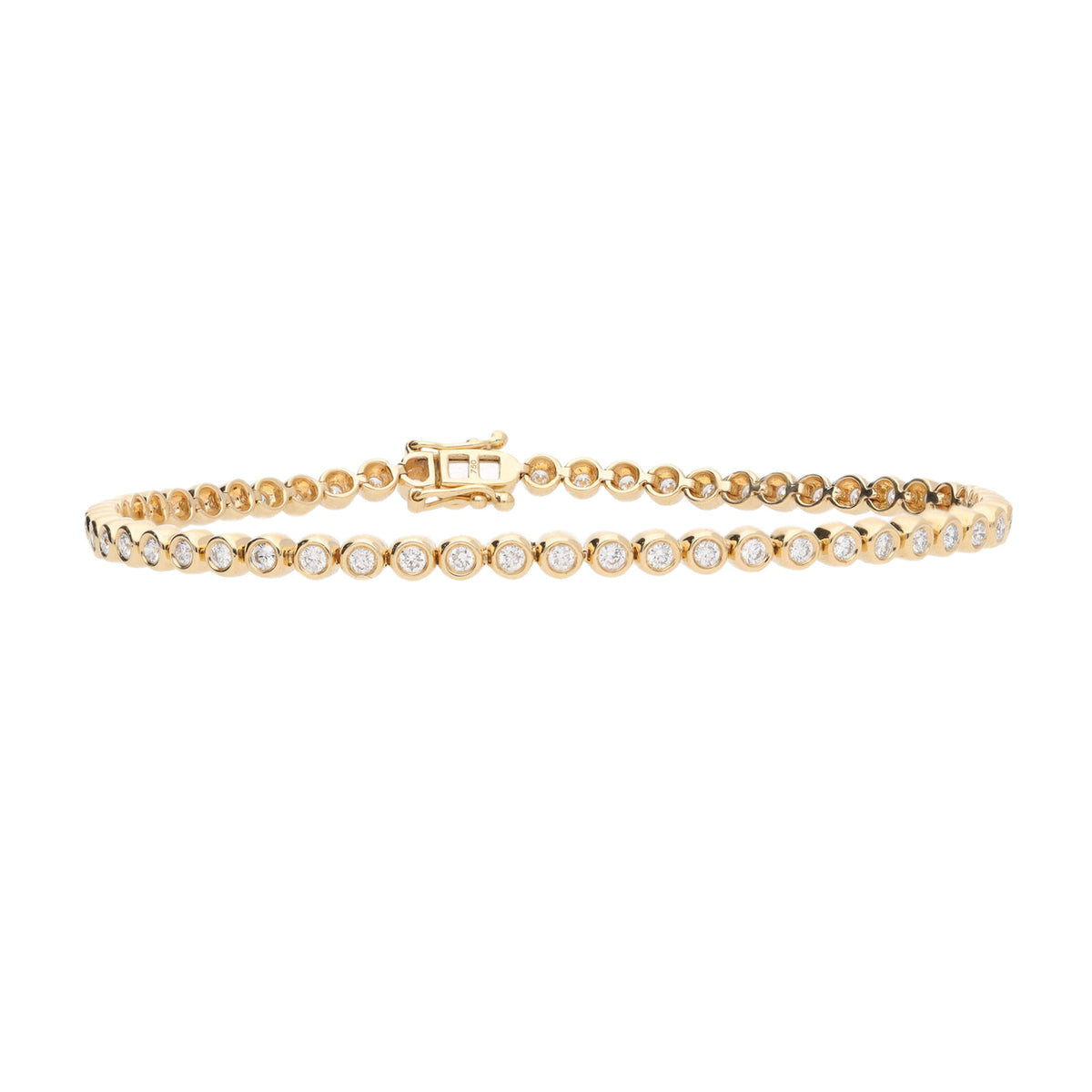 Diamond 1.07ct 18ct Yellow Gold Line Bracelet - Michael Jones Jeweller