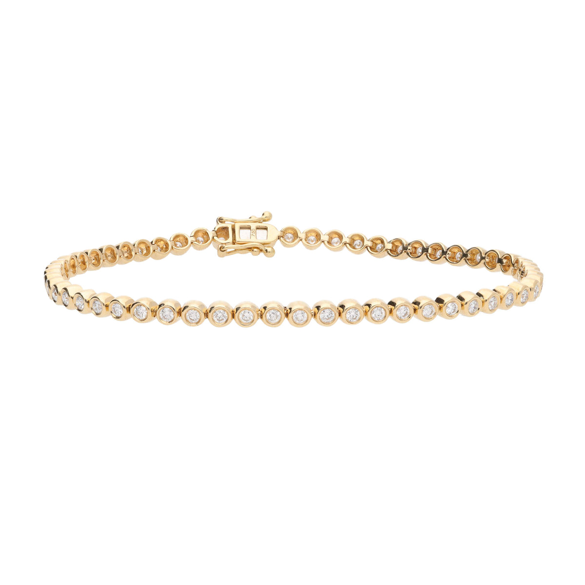 Diamond 1.07ct 18ct Yellow Gold Line Bracelet - Michael Jones Jeweller