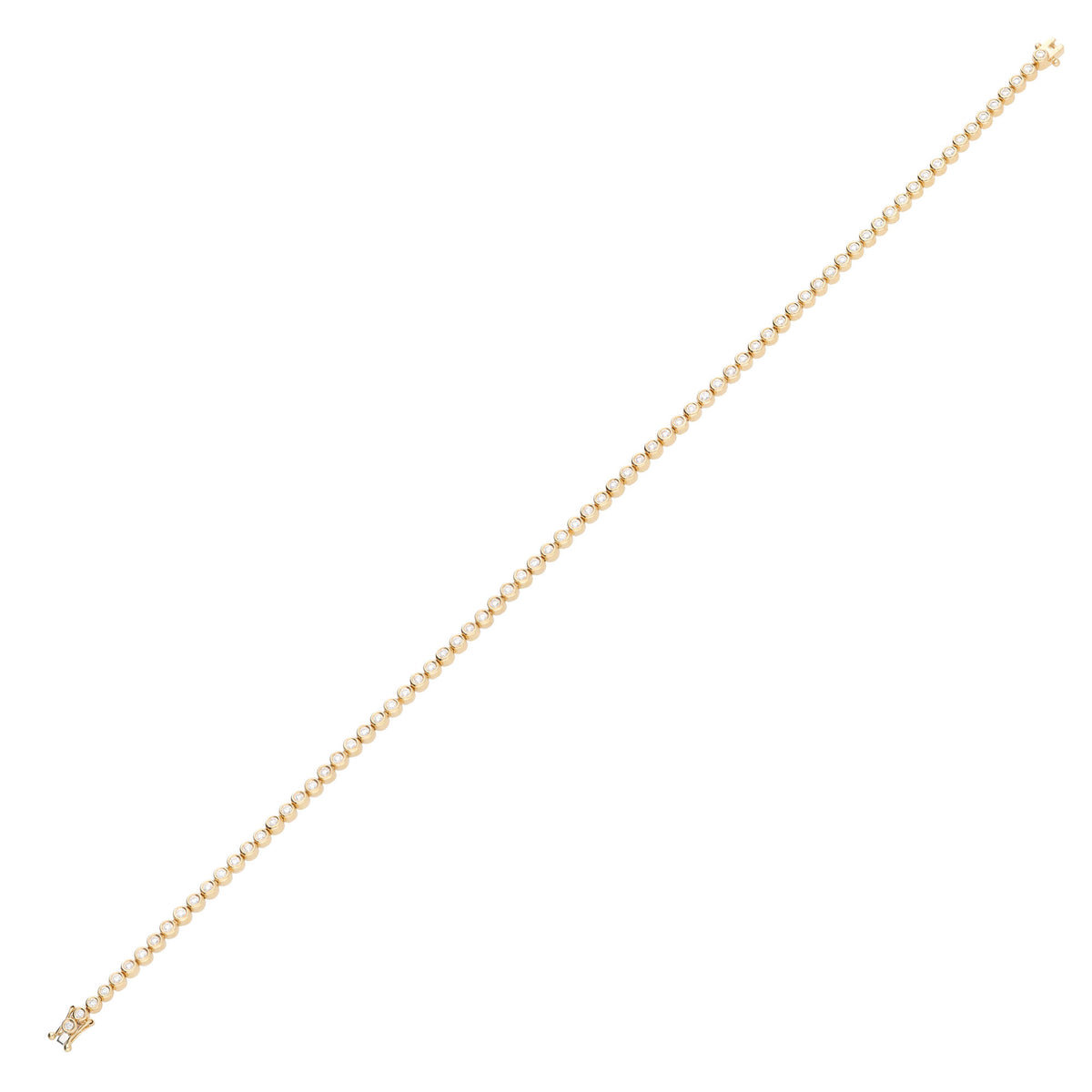 Diamond 1.07ct 18ct Yellow Gold Line Bracelet - Michael Jones Jeweller