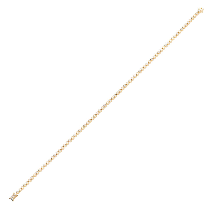 Diamond 1.07ct 18ct Yellow Gold Line Bracelet - Michael Jones Jeweller