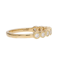 Diamond 0.28ct Collar Set 18ct Yellow Gold Half Eternity Ring - Michael Jones Jeweller