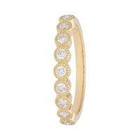 Diamond 0.28ct Collar Set 18ct Yellow Gold Half Eternity Ring - Michael Jones Jeweller