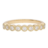 Diamond 0.28ct Collar Set 18ct Yellow Gold Half Eternity Ring