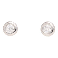 Diamond 0.21ct Collar Set 18ct White Gold Stud Earrings