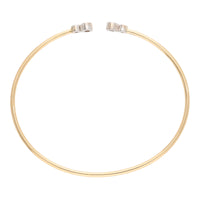 Diamond 0.22ct 18ct Yellow Gold Torque Bangle - Michael Jones Jeweller
