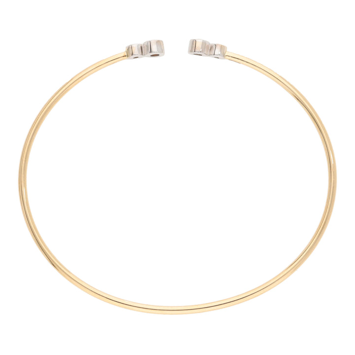 Diamond 0.22ct 18ct Yellow Gold Torque Bangle