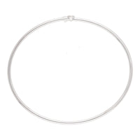 Diamond 0.11ct 18ct White Gold Crossover Bangle - Michael Jones Jeweller