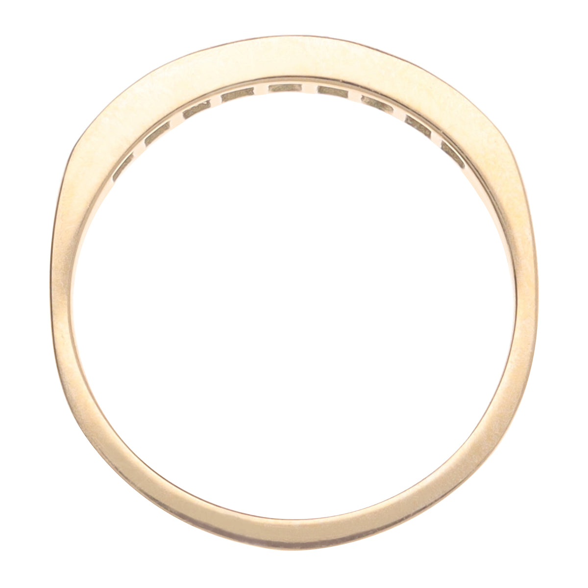 Ruby and Diamond 18ct Yellow Gold Half Eternity Ring - Michael Jones Jeweller