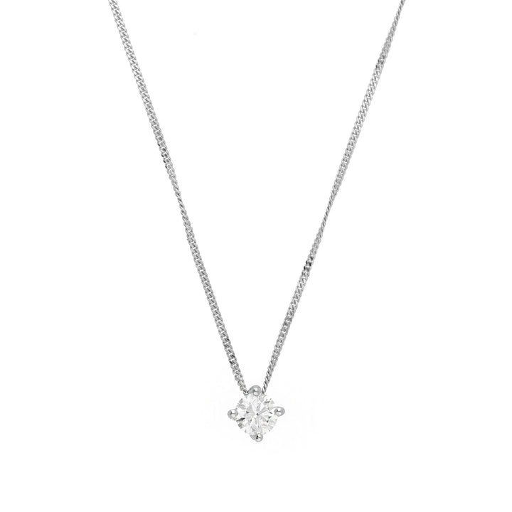 Diamond 0.50ct G SI2 9ct White Gold Necklace - Michael Jones Jeweller