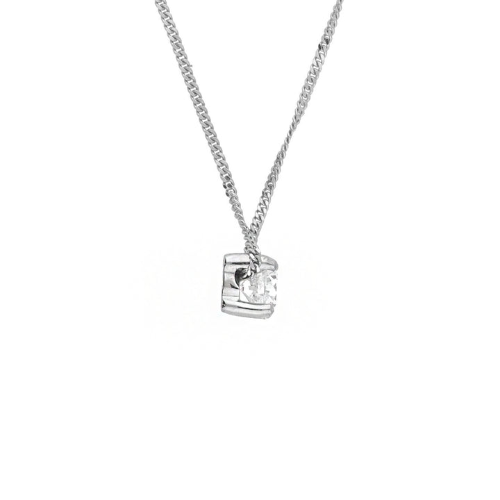 Diamond 0.50ct G SI2 9ct White Gold Necklace - Michael Jones Jeweller
