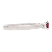 Ruby and Diamond Platinum Triliogy Ring (M.5)