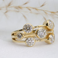 Diamond 2.55ct 18ct Yellow Gold Bubble Ring - Michael Jones Jeweller