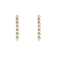 Diamond 0.75ct 18ct Yellow Gold Drop Earrings - Michael Jones Jeweller
