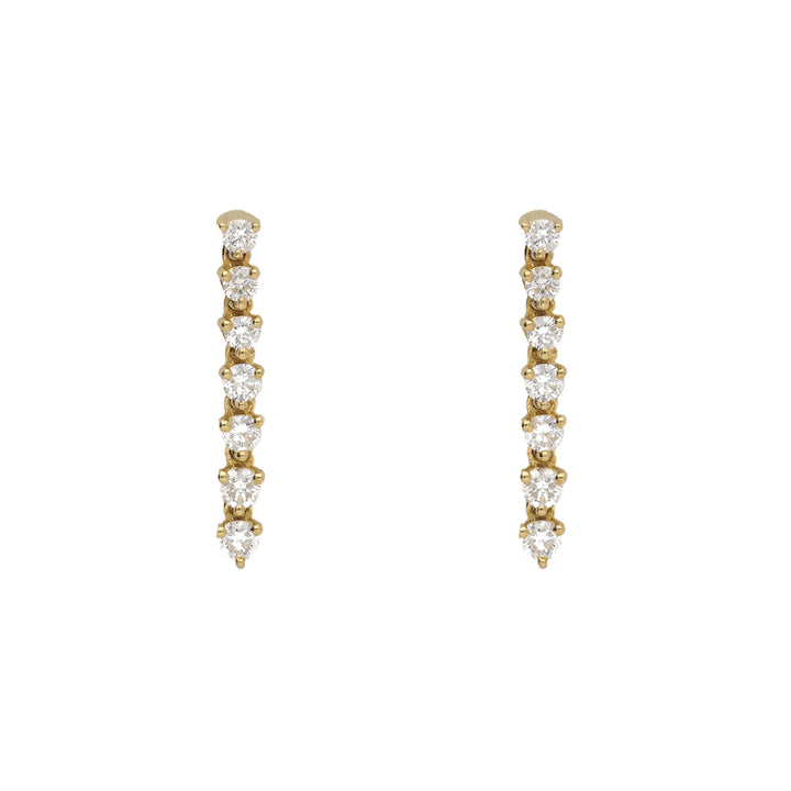 Diamond 0.75ct 18ct Yellow Gold Drop Earrings