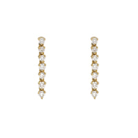 Diamond 0.75ct 18ct Yellow Gold Drop Earrings - Michael Jones Jeweller