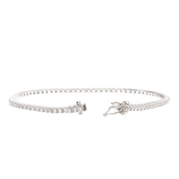 Diamond 1.54ct 18ct White Gold Line Bracelet - Michael Jones Jeweller