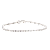 Diamond 1.54ct 18ct White Gold Line Bracelet