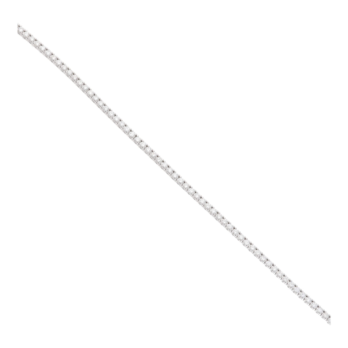 Diamond 1.54ct 18ct White Gold Line Bracelet - Michael Jones Jeweller