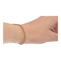 Rainbow Sapphire 18ct Yellow Gold Line Bracelet