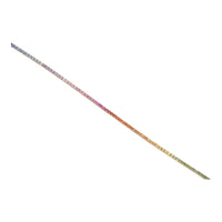Rainbow Sapphire 18ct Yellow Gold Line Bracelet