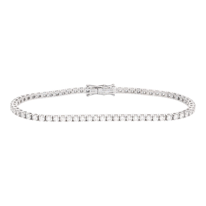 Diamond 3.10ct Platinum Line Bracelet