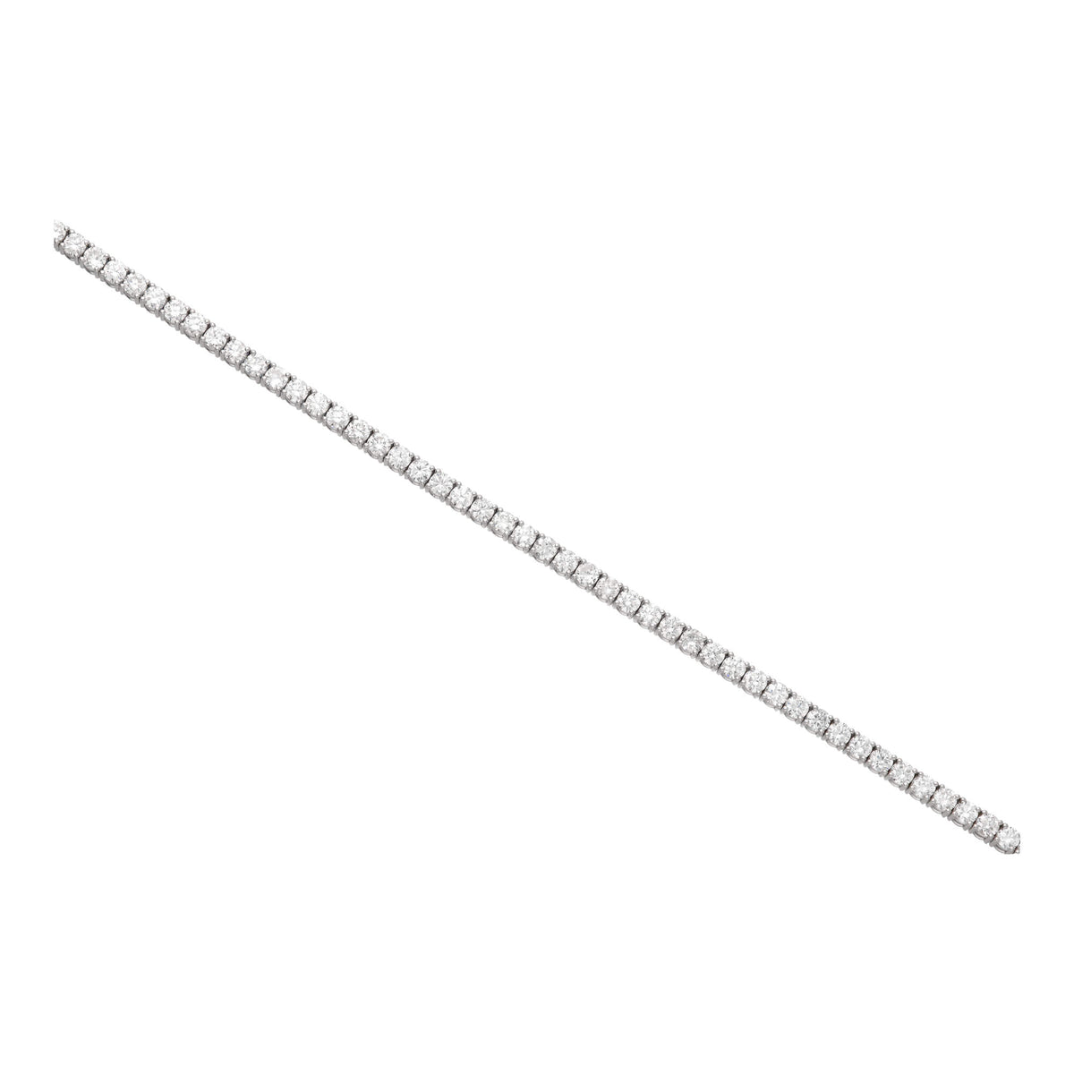 Diamond 5.06ct Platinum Line Bracelet - Michael Jones Jeweller