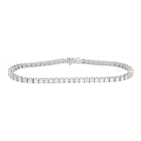 Diamond 5.06ct Platinum Line Bracelet - Michael Jones Jeweller