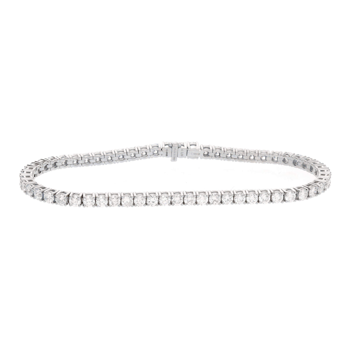 Diamond 5.06ct Platinum Line Bracelet - Michael Jones Jeweller