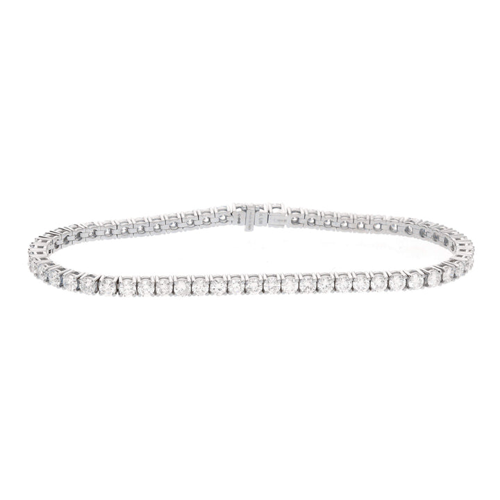 Diamond 5.06ct Platinum Line Bracelet