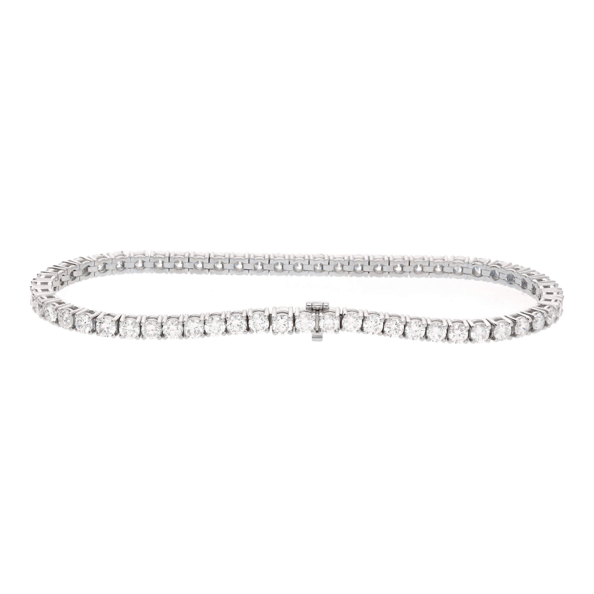 Diamond 5.06ct Platinum Line Bracelet - Michael Jones Jeweller