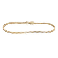 Diamond 1.50ct 18ct Yellow Gold Tennis Bracelet