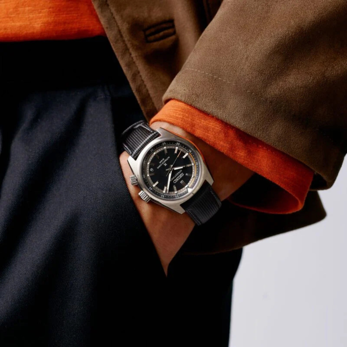 Seiko Prospex “Heritage Motoring” Countdown Speedtimer Petrol Blue Automatic Watch HBC004J1