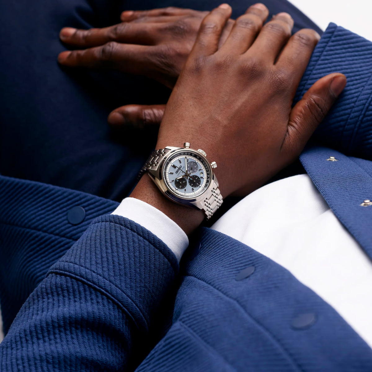 Seiko Prospex Speedtimer “Grand Touring” Mechanical Chronograph Sky Blue Automatic Watch HBD001J1