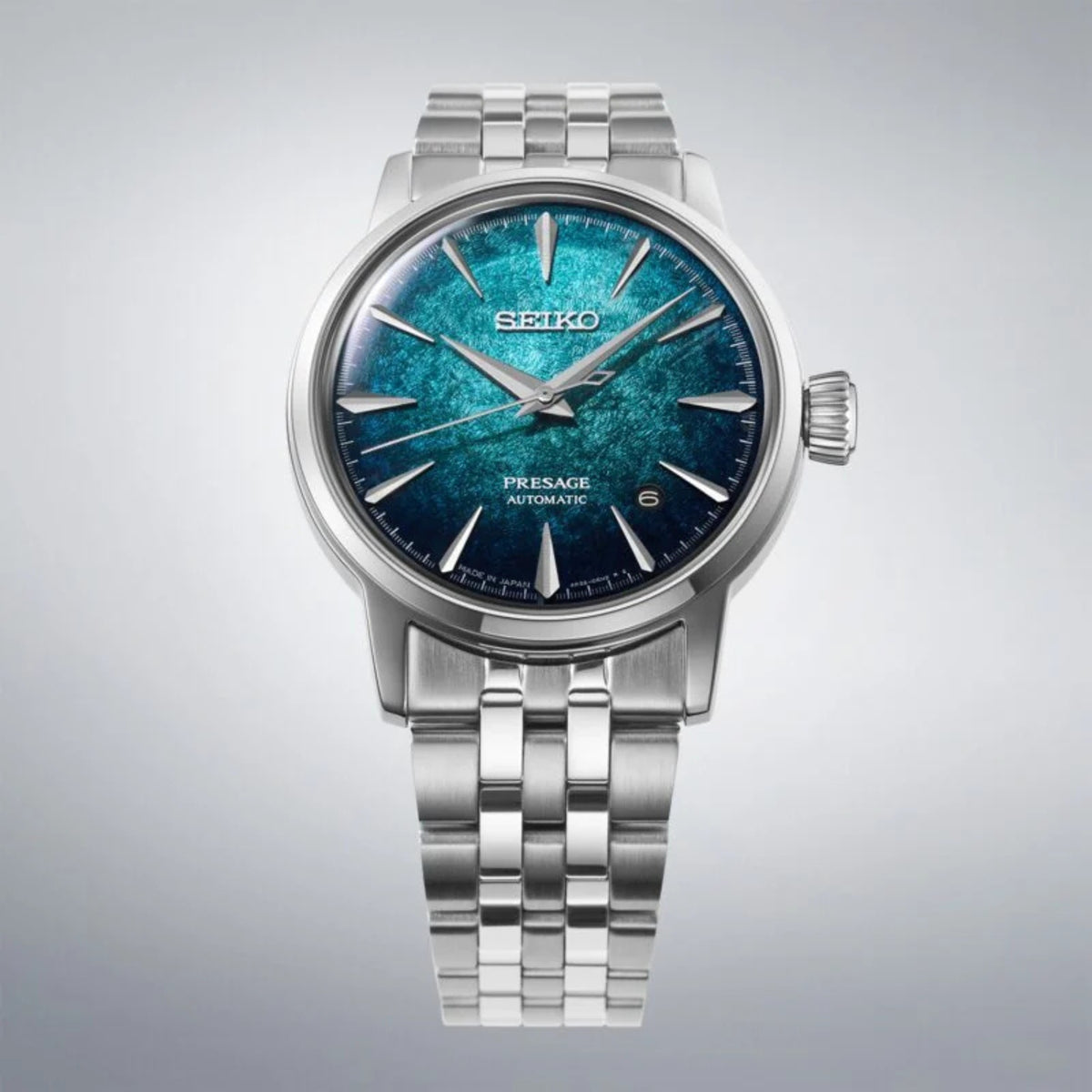 Seiko Presage Cocktail Time Crushed Ice ‘Emerald Mist’ 38.5mm Automatic Watch HCB001J1