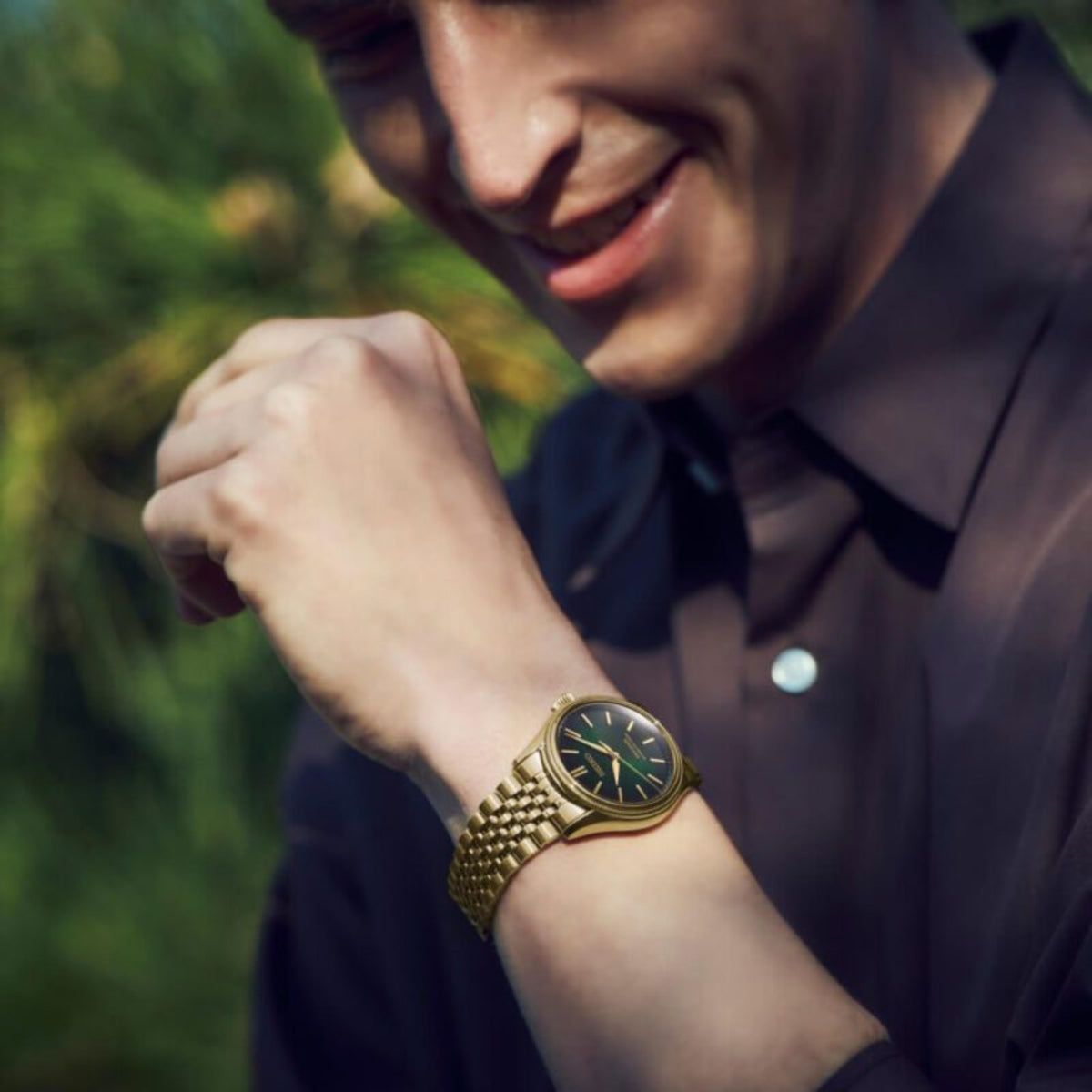 Seiko Presage Classic Series x Tradman’s Bonsai Limited Edition Matsuba-iro Green Automatic Watch HCC009J1