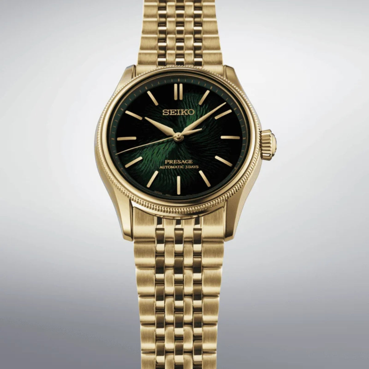 Seiko Presage Classic Series x Tradman’s Bonsai Limited Edition Matsuba-iro Green Automatic Watch HCC009J1