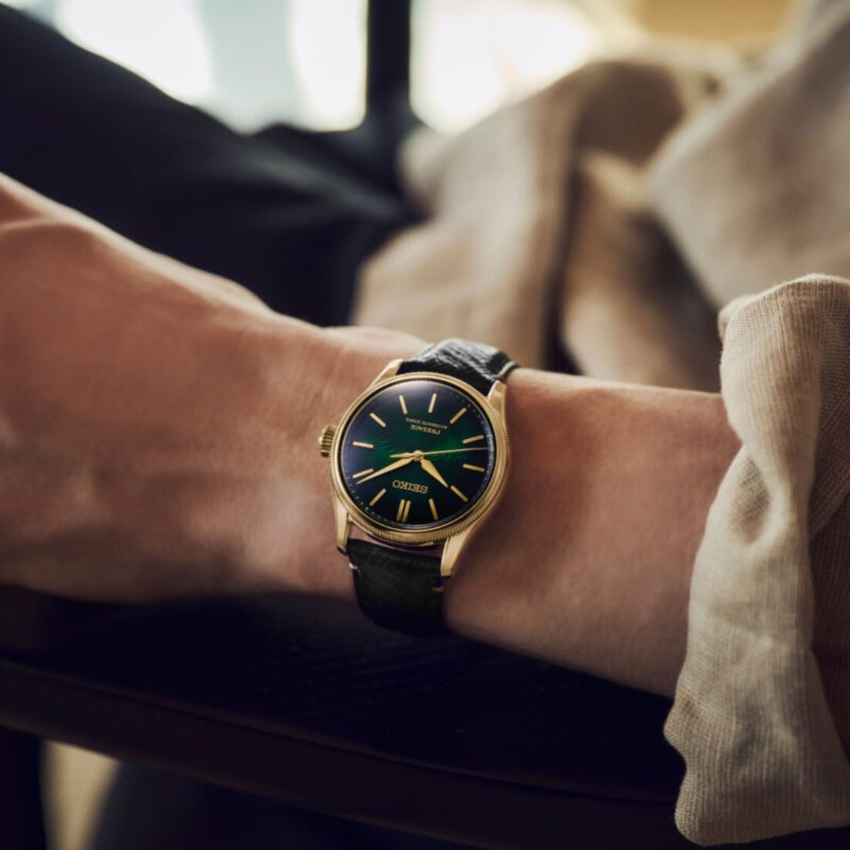 Seiko Presage Classic Series x Tradman’s Bonsai Limited Edition Matsuba-iro Green Automatic Watch HCC009J1