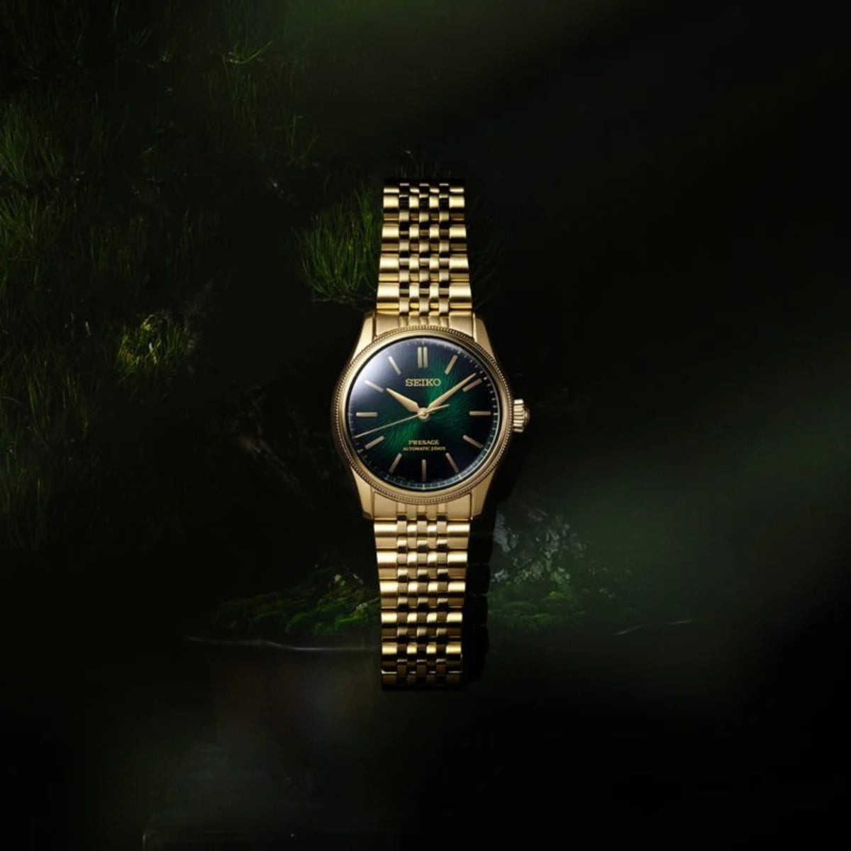 Seiko Presage Classic Series x Tradman’s Bonsai Limited Edition Matsuba-iro Green Automatic Watch HCC009J1