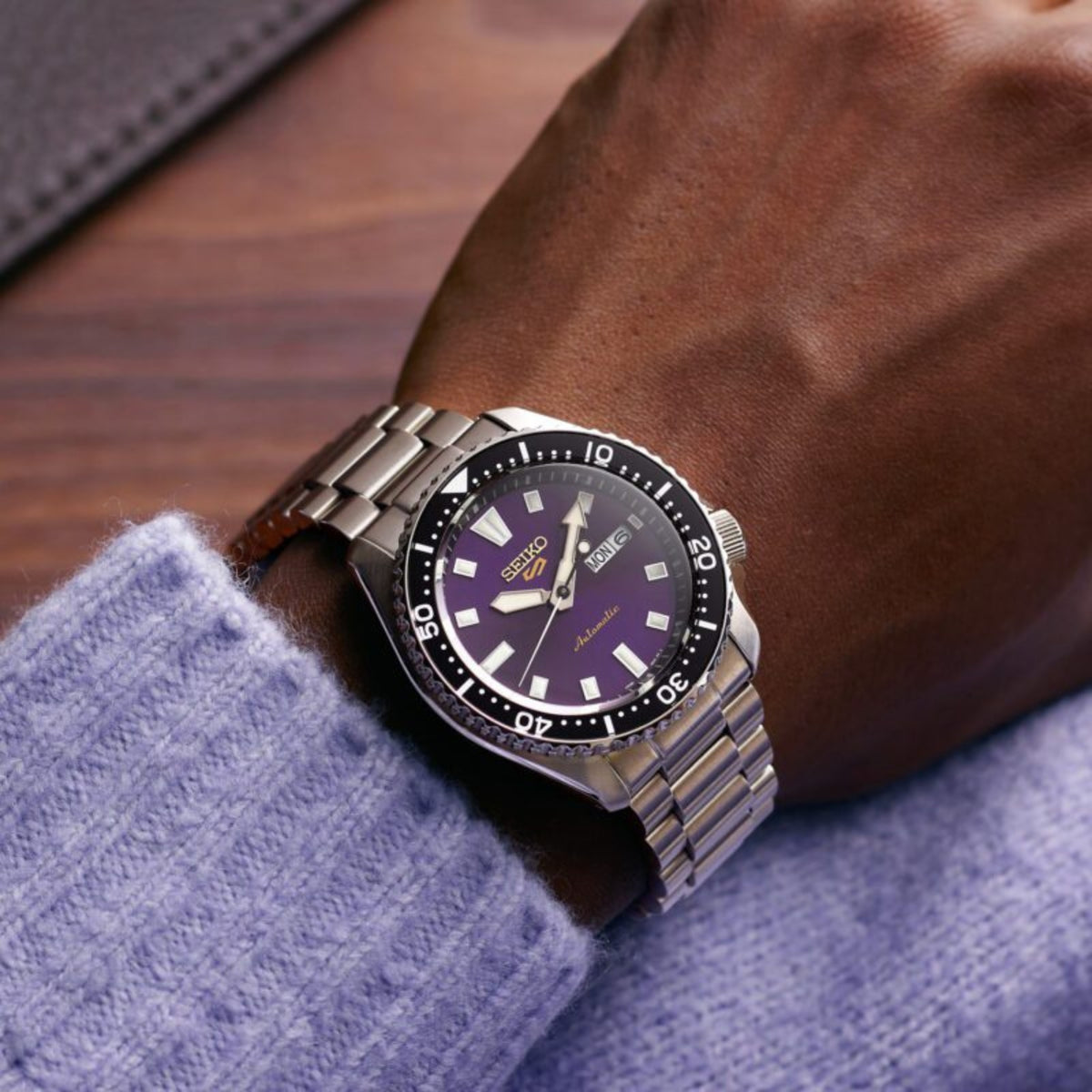 Seiko 145th Anniversary Seiko 5 Sports SKX Limited Edition Edo Purple Automatic Watch HDB003K1
