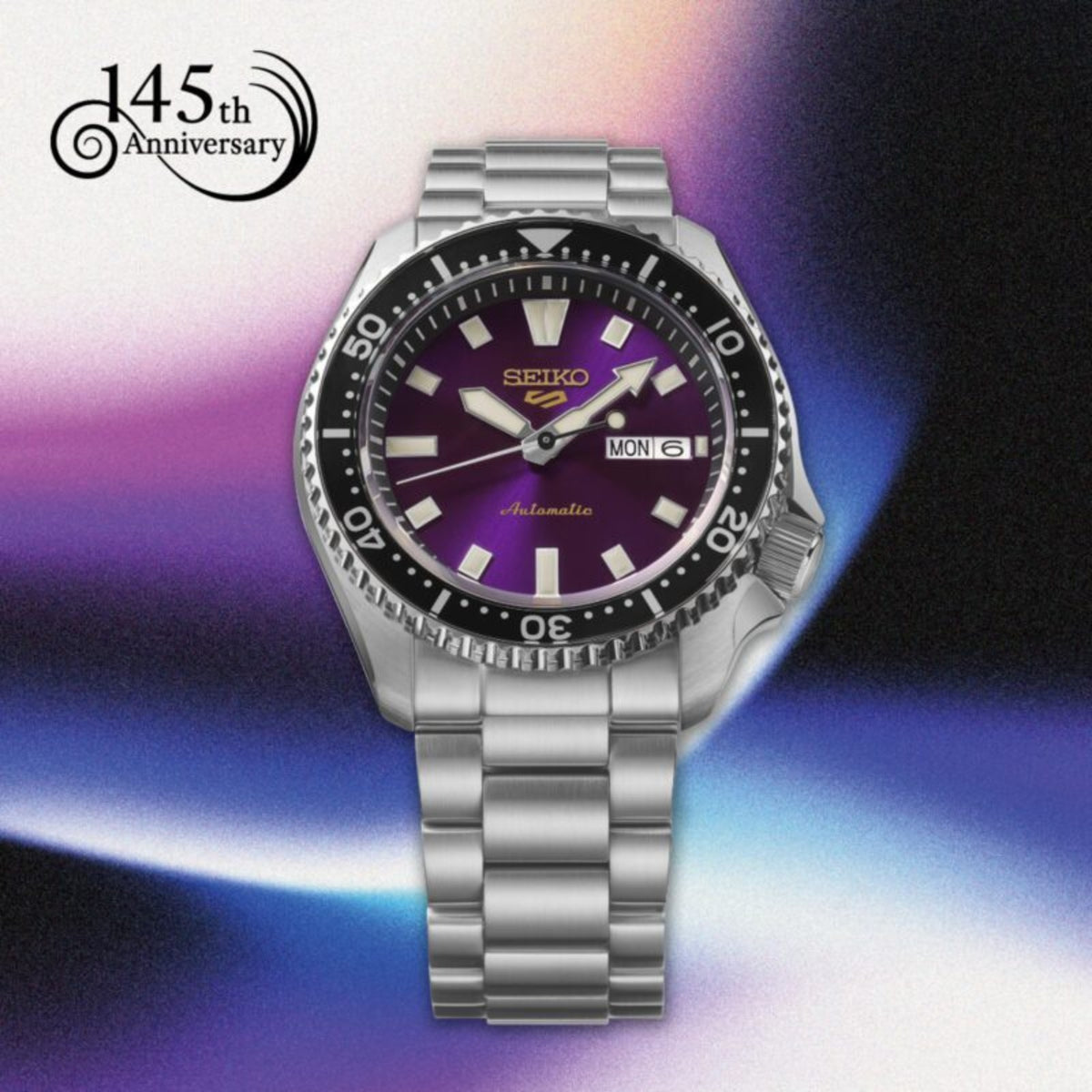 Seiko 145th Anniversary Seiko 5 Sports SKX Limited Edition Edo Purple Automatic Watch HDB003K1