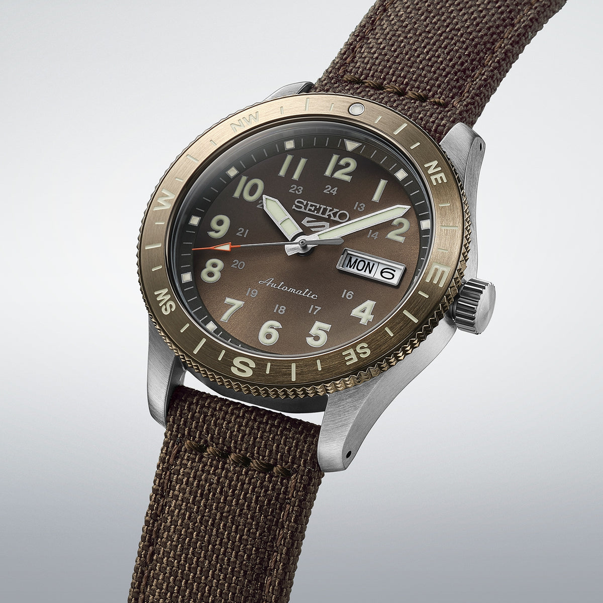 Seiko 5 Sports Field Coyote Brown Automatic Watch HDB009K1 - Michael Jones Jeweller