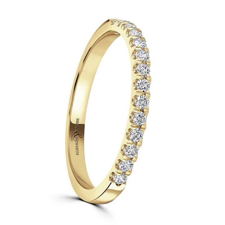 Diamond 0.25ct Serilda 18ct Yellow Gold Ring by Brown & Newirth