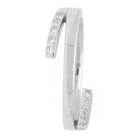 Diamond Split Section Platinum Ring - Michael Jones Jeweller