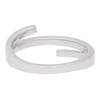 Diamond Split Section Platinum Ring - Michael Jones Jeweller